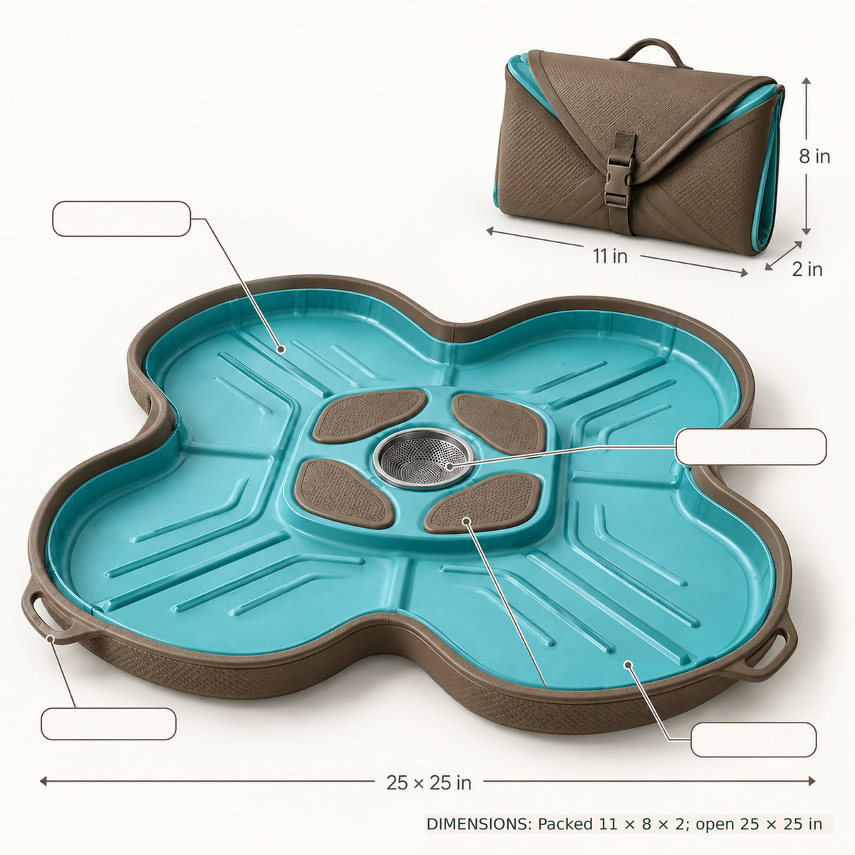 Foldaway Foot Wash Mat
