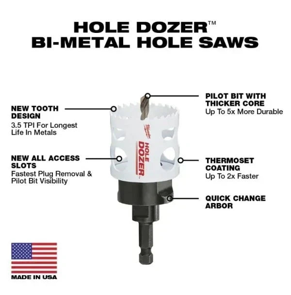 Milwaukee General Purpose Bi-Metal Hole Saw Set, 28-Piece - 49-22-4185