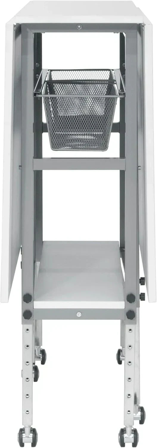 Sew Ready Hobby Cutting Table, 58.75"x36.5", White/Silver