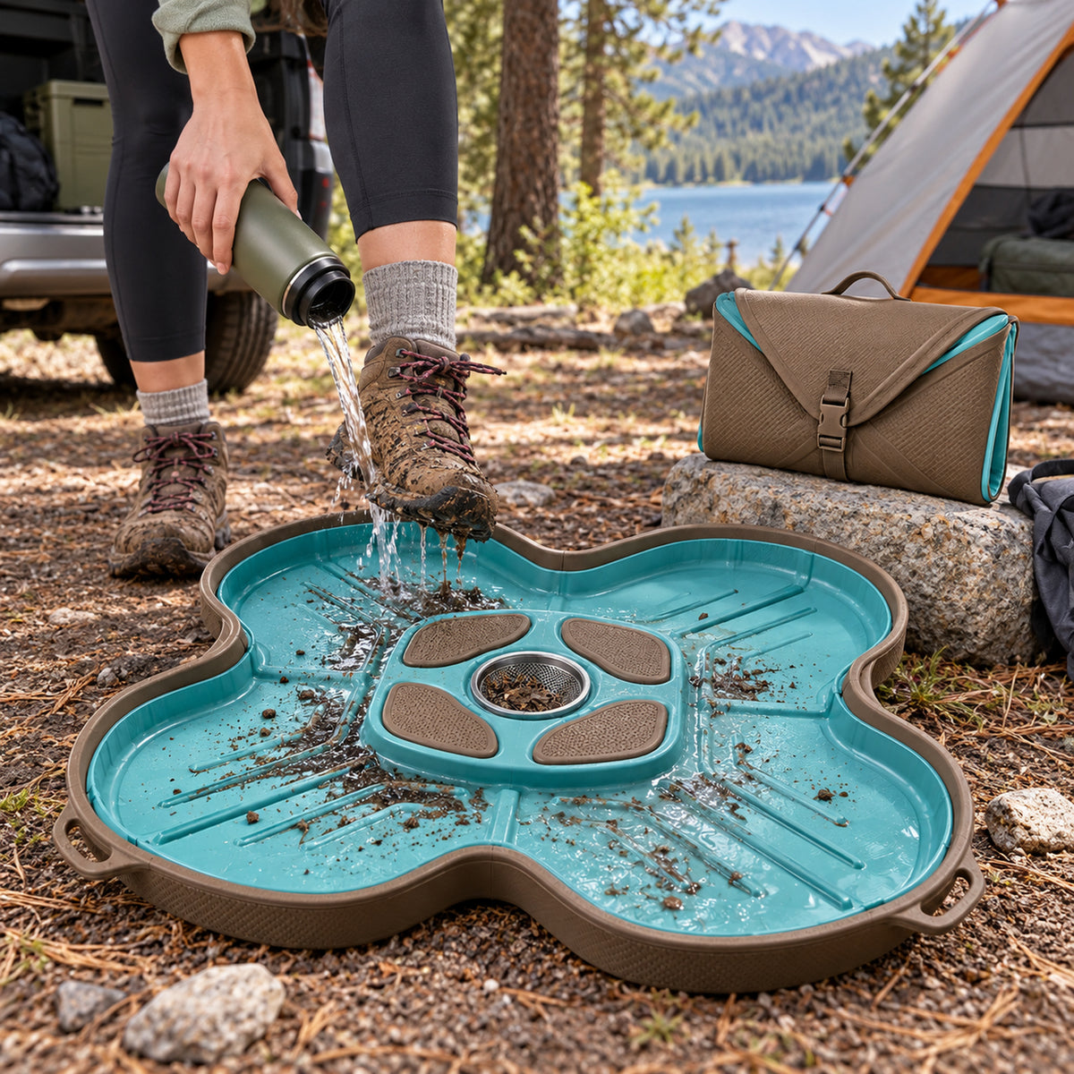 Foldaway Foot Wash Mat