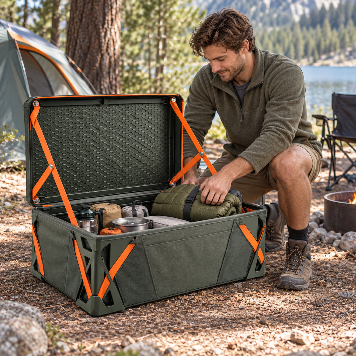 Ribcase Camp Trunk