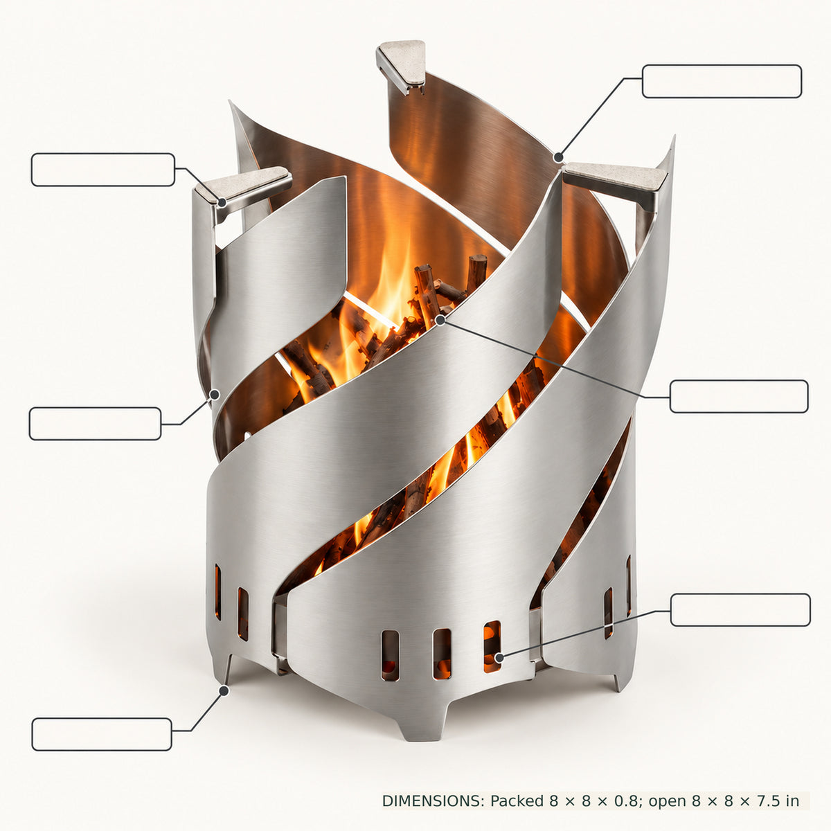 Spiral Draft Stove