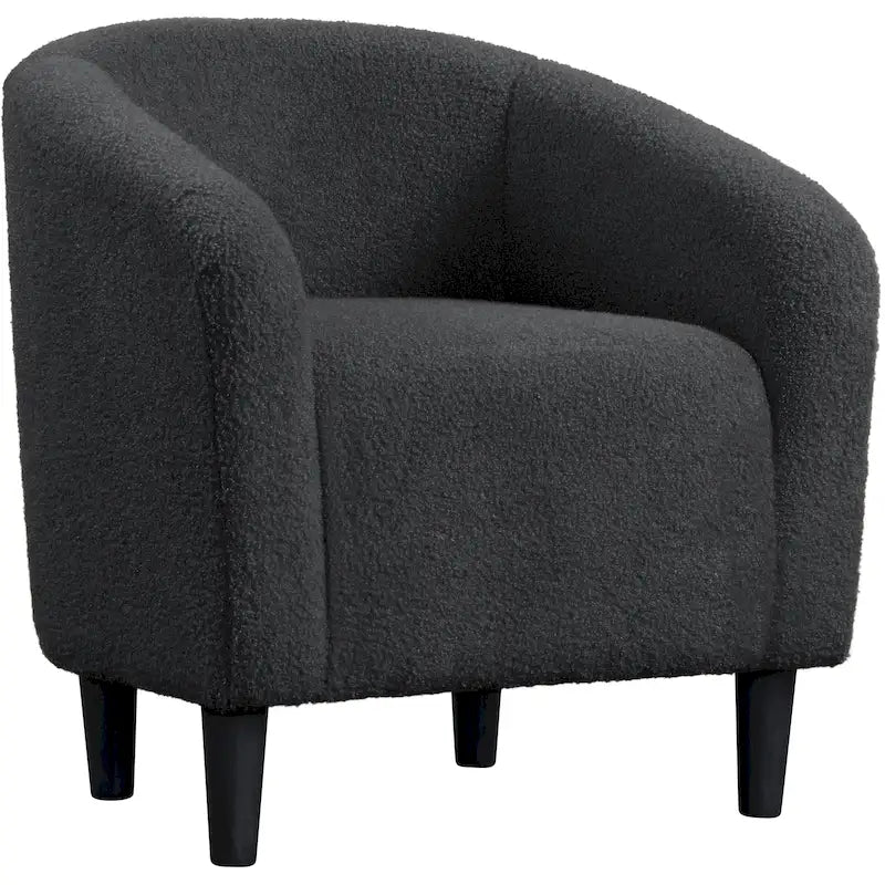 Yaheetech Club Chair Accent Barrel Chair Upholstered Arm Chair