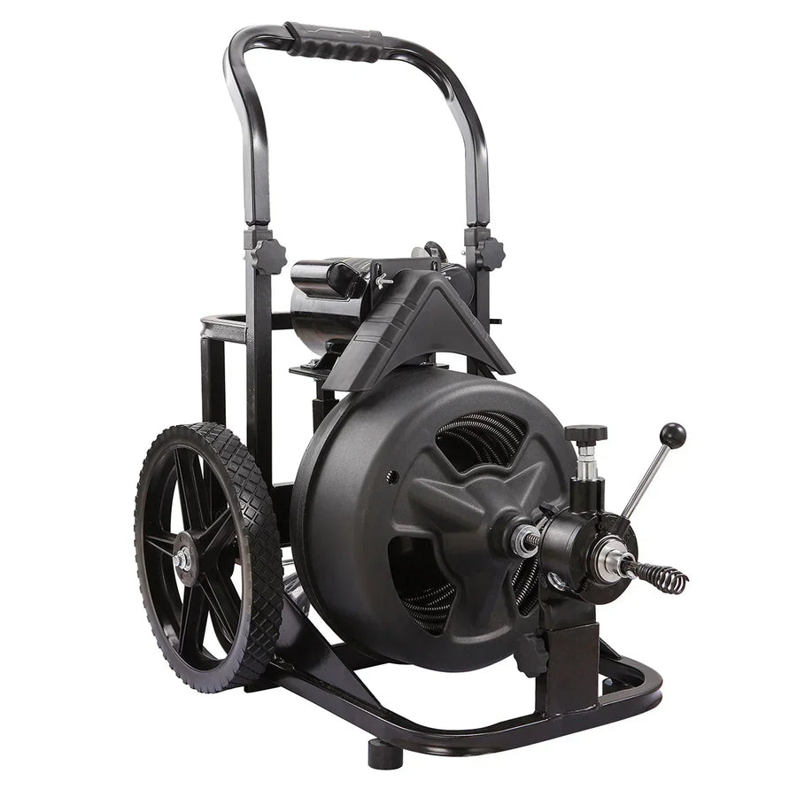 XtremepowerUS 45078 45078 Drain Snake Commercial w/Attachments 100' Electric Sewer
