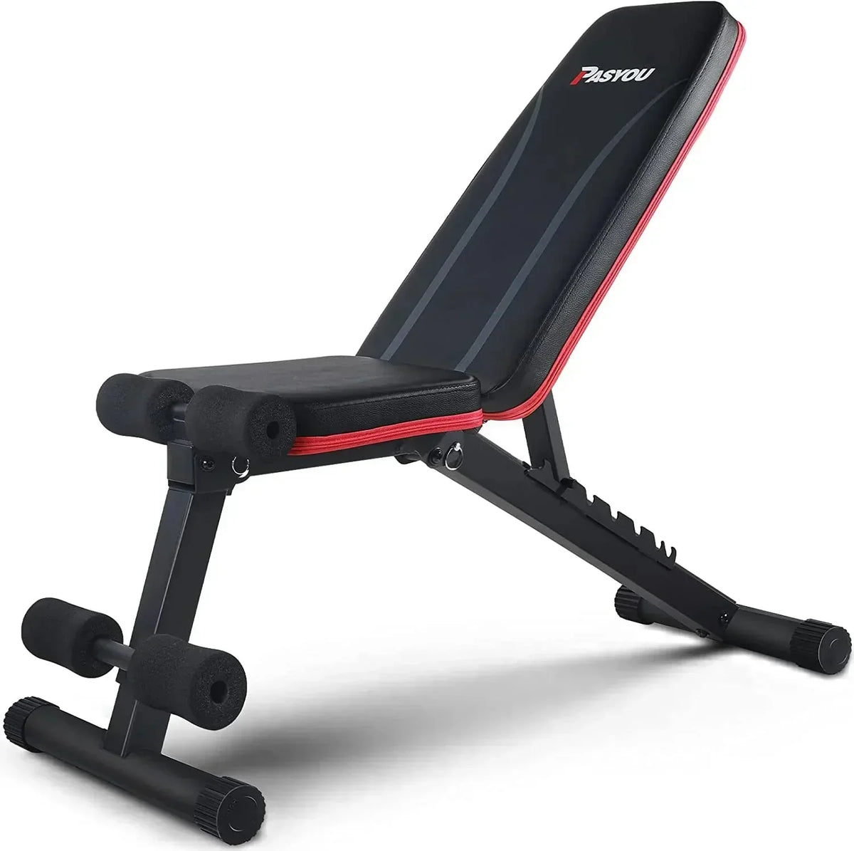 PASYOU Adjustable Weight Bench - 7 Back Positions, 500 lbs Capacity