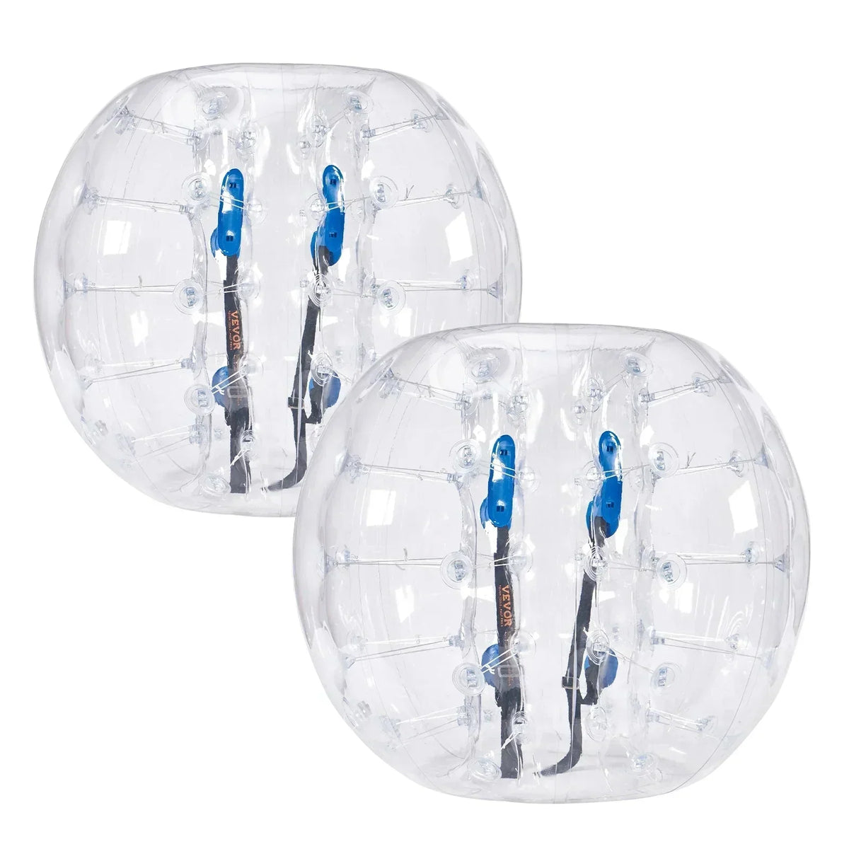 KFFKFF Inflatable Bumper Balls 4FT/1.2M 2-Pack, Transparent Dots - HCPPQ-005