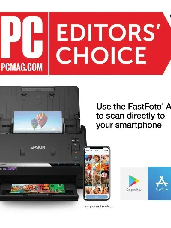 2025 FastFoto FF-680W Wireless High-speed Photo Scanning System – Black