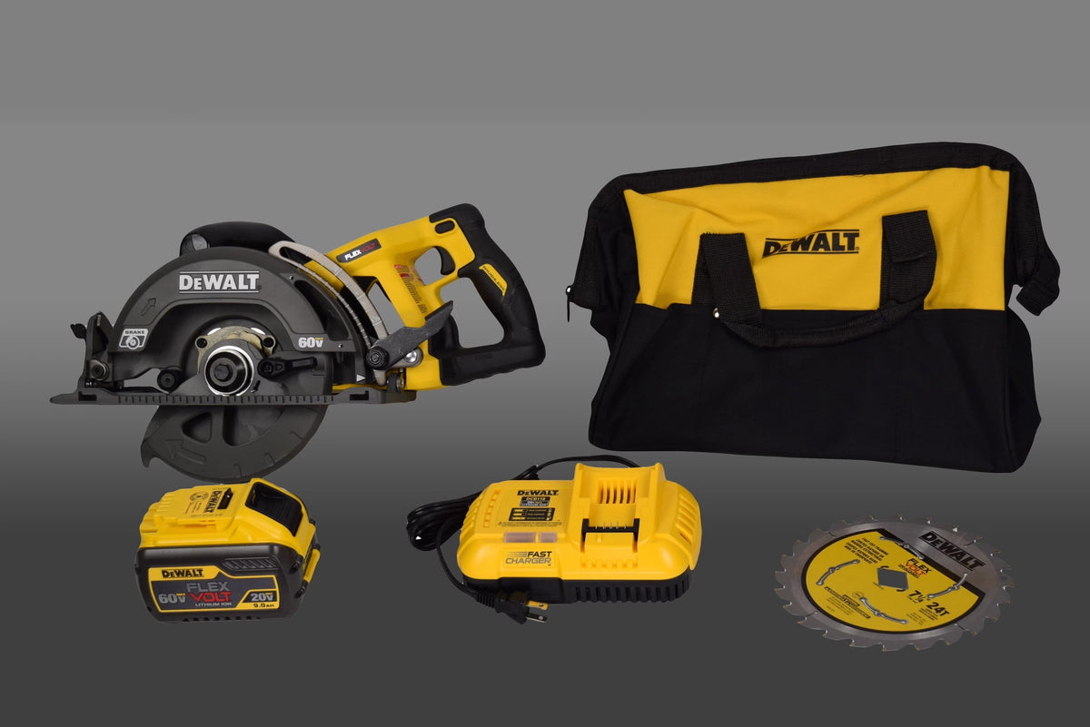 Dewalt Cordless Worm Drive Style Circular Saw, 60V Max Li-Ion, 7-1/4 in - DCS577X1