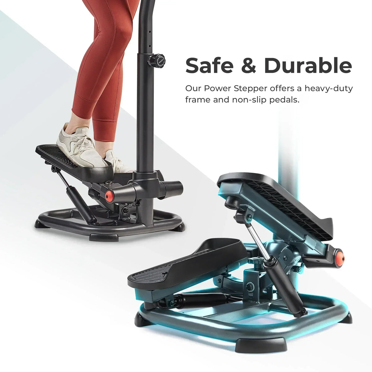 Sunny Health & Fitness Power Stepper With Resistance Bands, 330 LB Capacity - SF-S021055
