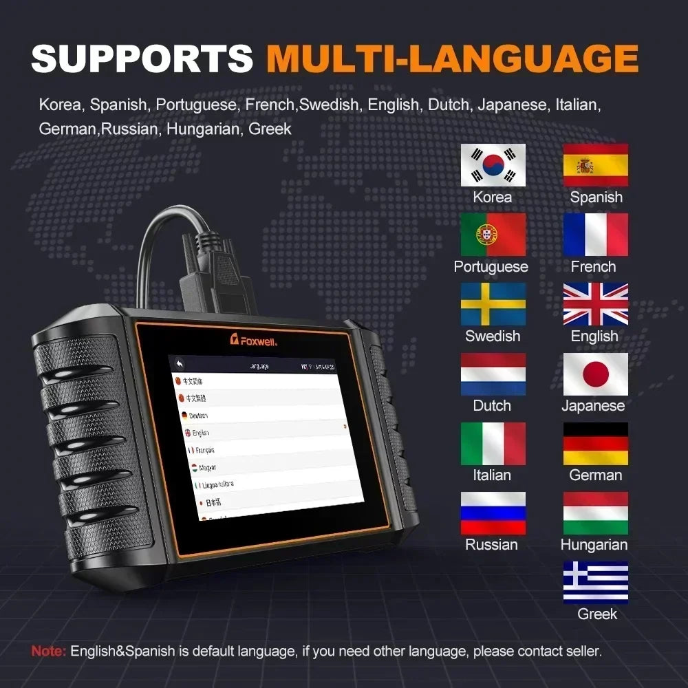 FOXWELL Automotive Bi-Directional OBD2 Diagnostic Scan Tool - All System Code Reader