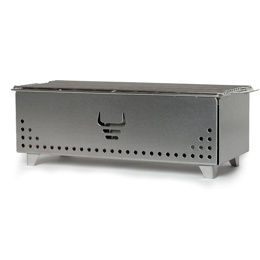 Yak Charcoal Grill, Brushed Steel