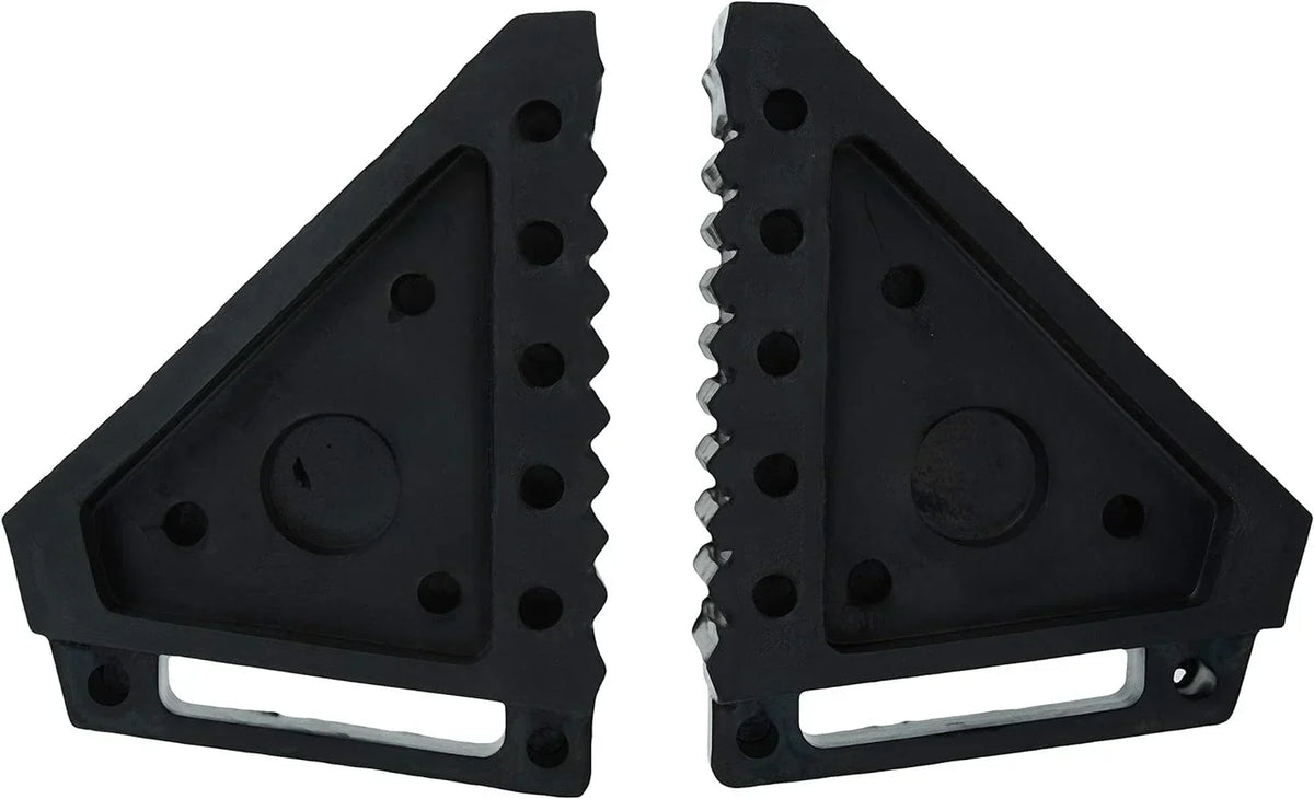 10-Ton Medium Height Pin Type Jack Stands, Pair, Red