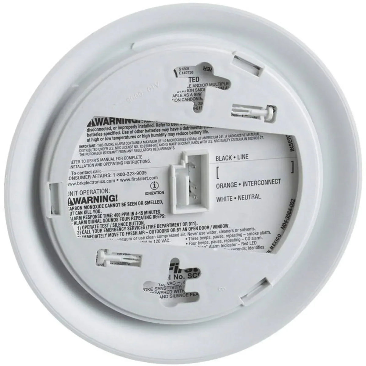 First Alert BRK SC9120B (2 Pack) Smoke & Carbon Monoxide Detector W/ Batt Backup
