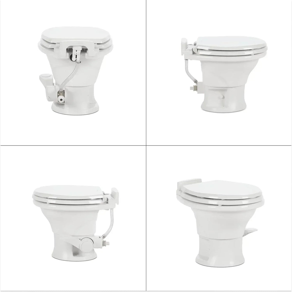 320 Series Standard Height RV Toilet - White