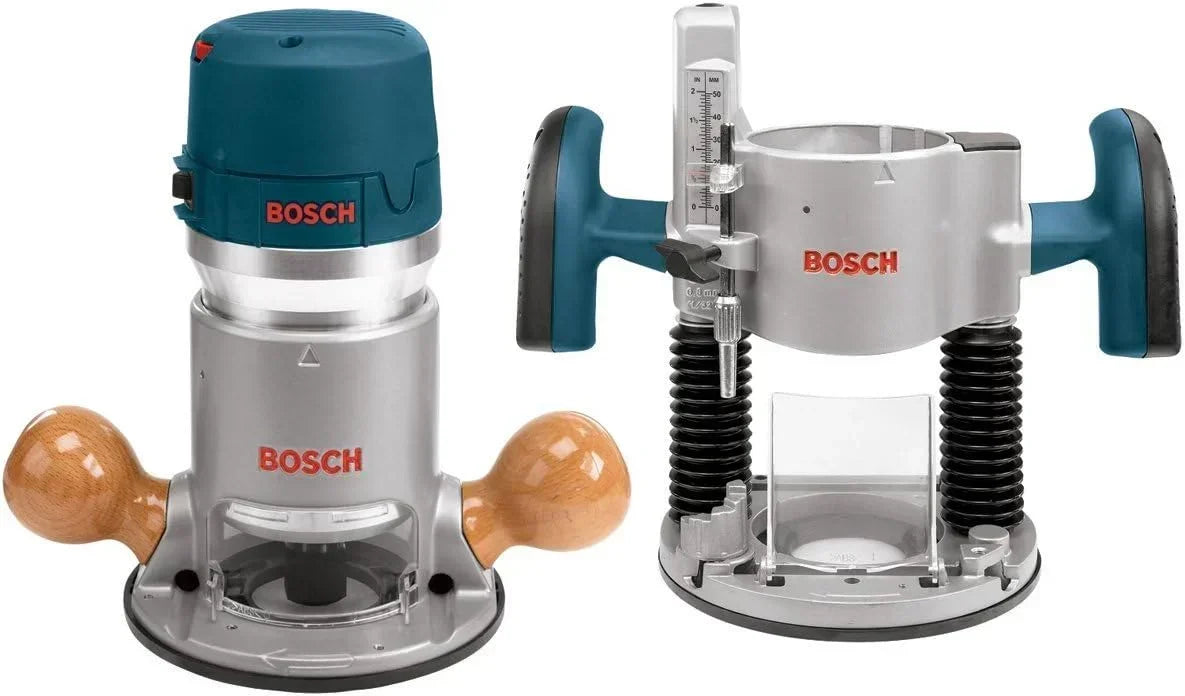 BOSCH Wood Router Tool Combo Kit, 12 Amp, 2.25 Horsepower - 1617EVSPK