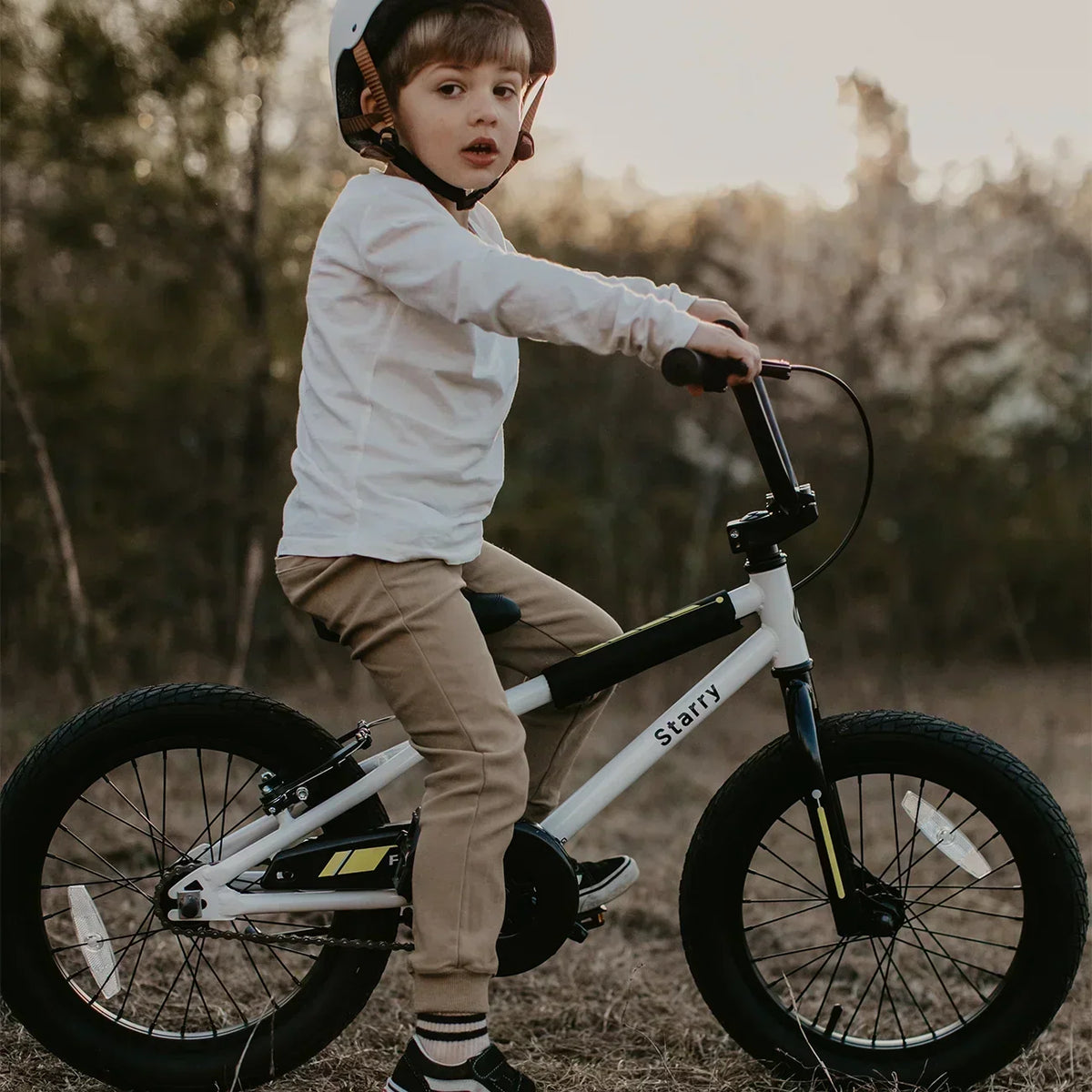 Glerc 14 Inch Little Kids Bike BMX Style Bicycle with Training Wheels Coaster Brake for 3 4 5 Years Old Boys Girls, Blue