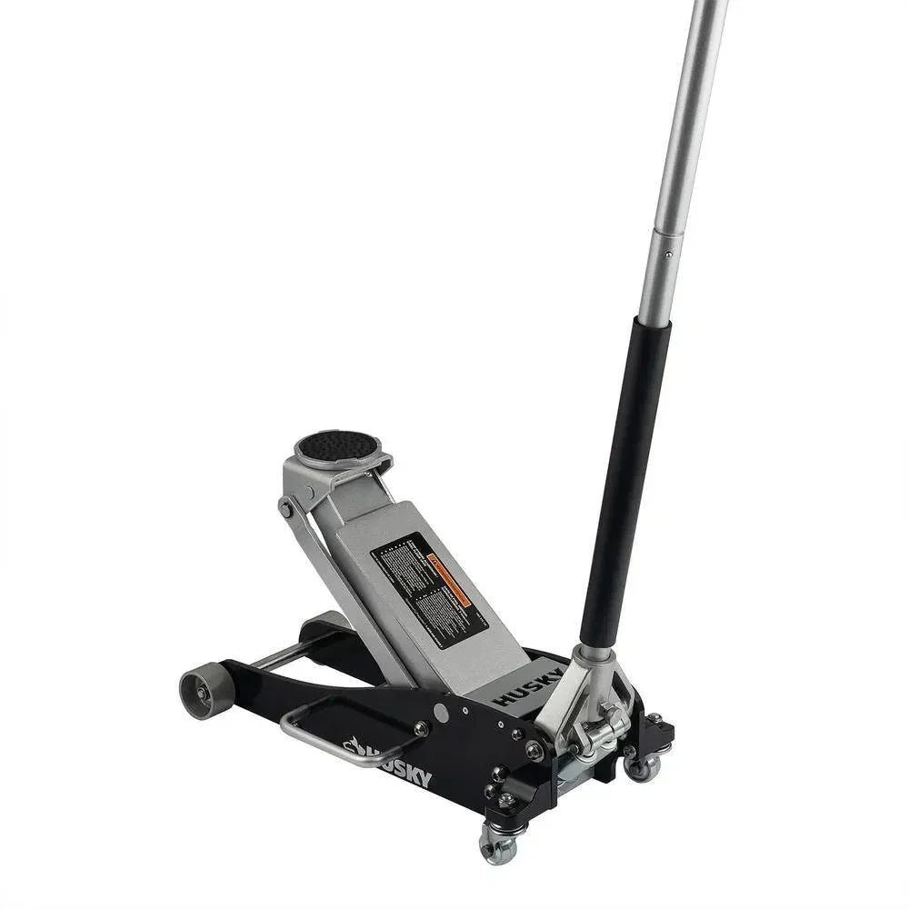 Husky 3-Ton Aluminum and Steel Car Jack, 4 in. to 18-1/2 - HPL4751