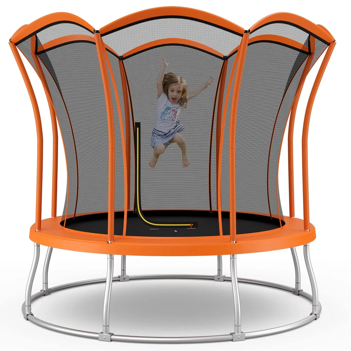 Outdoor Trampoline 8 FT/10 FT Flower Shape - ASTM Approved