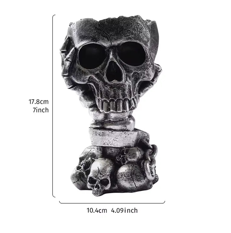 GrimHand™ Skull Vase