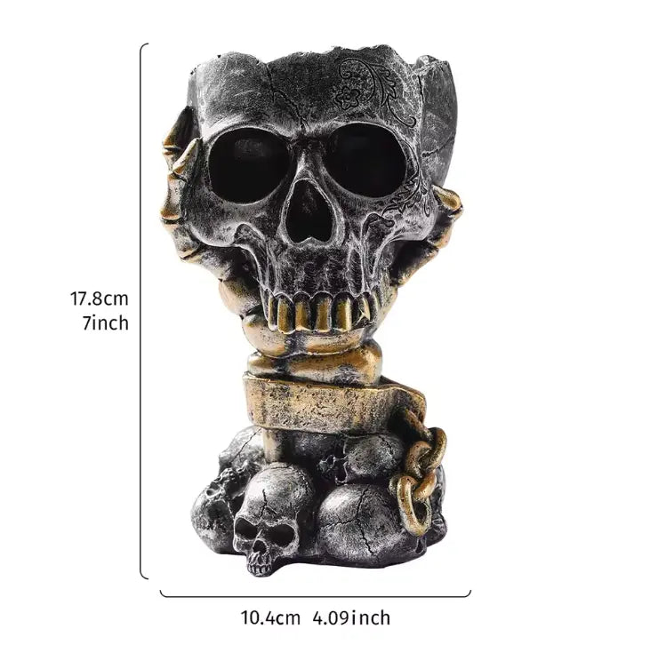GrimHand™ Skull Vase