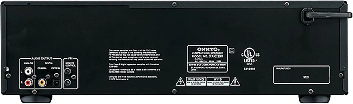 Onkyo 6-Disc CD Changer, Black - DX-C390