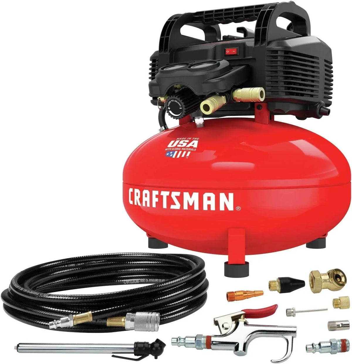 6 Gallon Oil-Free Pancake Air Compressor Kit - 150 PSI