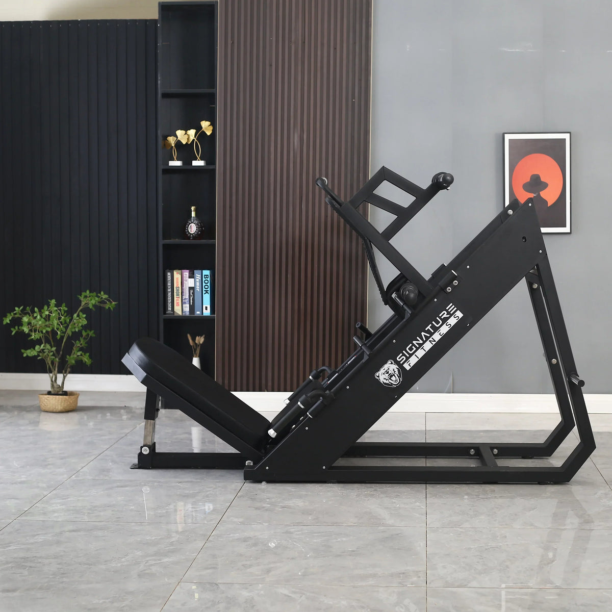 BalanceFrom Plate Loaded Adjustable Leg Press Machine With Extra Plate Storage, 1000-Pound Capacity - SF-L2