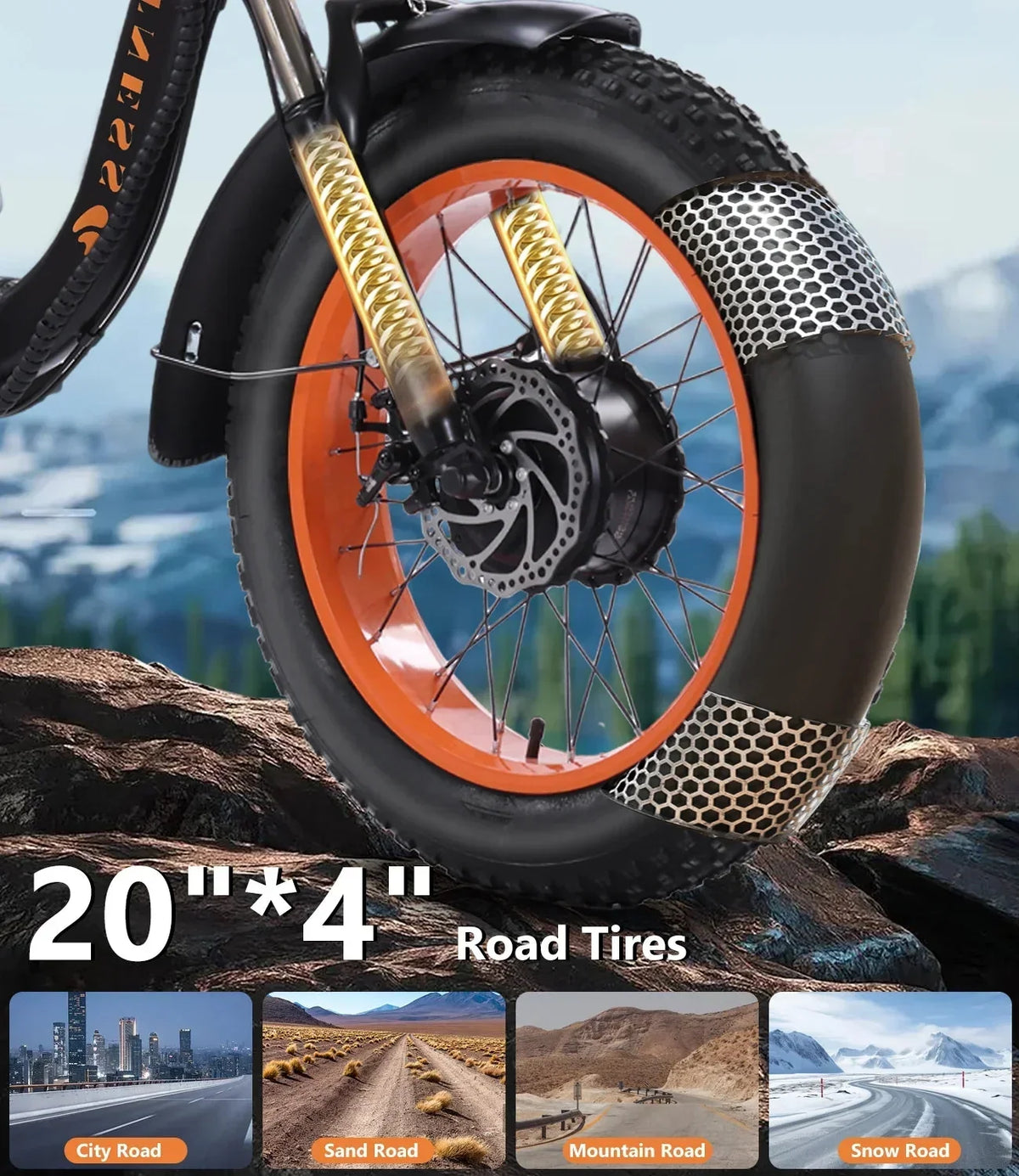 YEBEI Folding Electric Tricycle for Adults, 500W Motor, 48V15AH Lithium Battery, 20 x 4.0 in Fat Tires